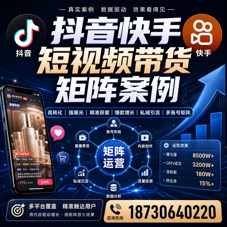 沈阳短视频带货团队多平台矩阵自动分发案例